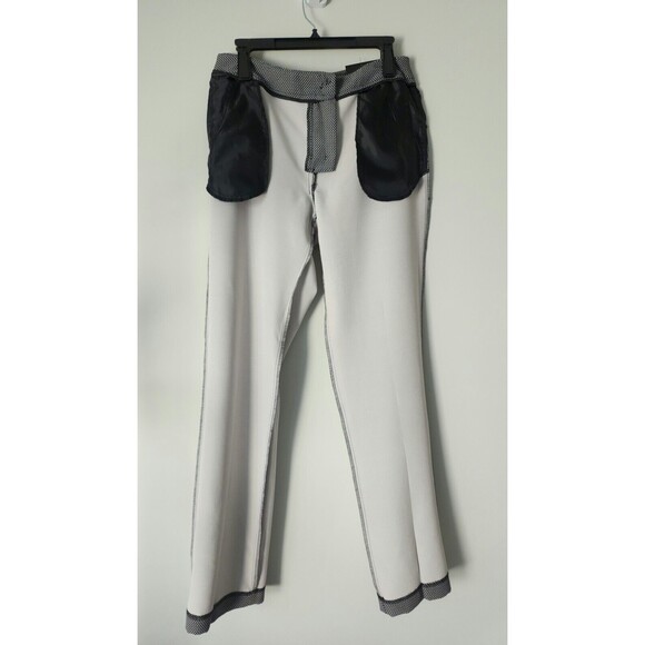 NWT Jones New York SYDNEY Womens Straight Leg Pants Sz 6 Classic Black Ivory JNY - Picture 3 of 8